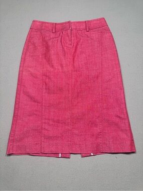 J. Crew Red Pencil Skirt with Belt Loops